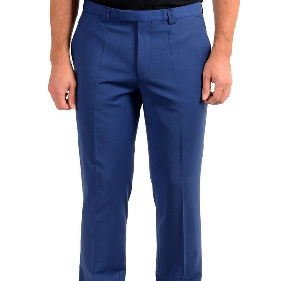 Hugo Boss Men's "Hesten182" Slim Wool Dress Pants